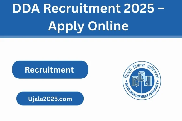 DDA Recruitment 2025 – Apply Online