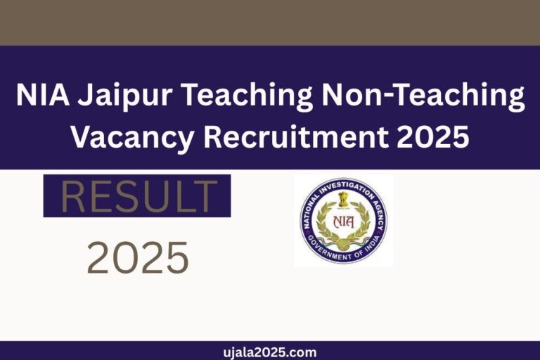 NIA Jaipur Teaching Non-Teaching Vacancy Recruitment 2025