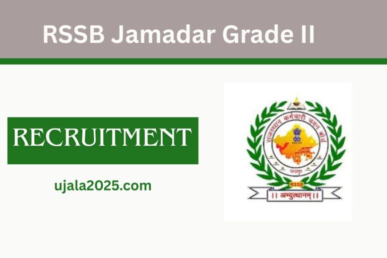 RSSB Jamadar Grade II Recruitment 2025