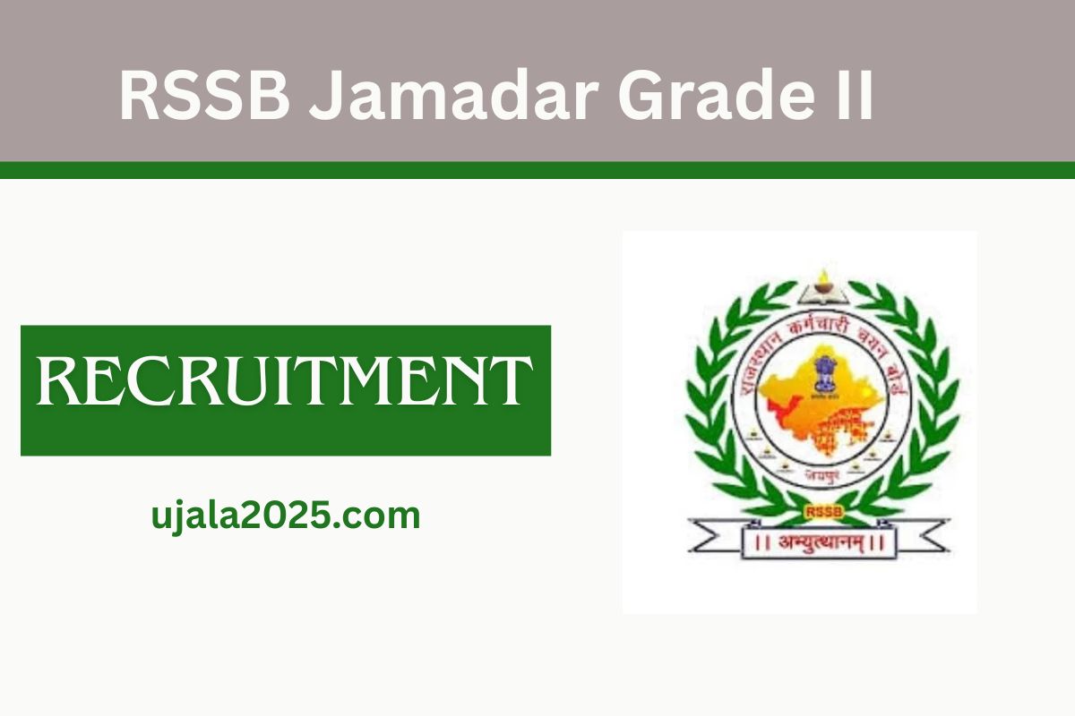 RSSB Jamadar Grade II Recruitment 2025