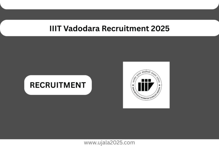 IIIT Vadodara Recruitment 2025