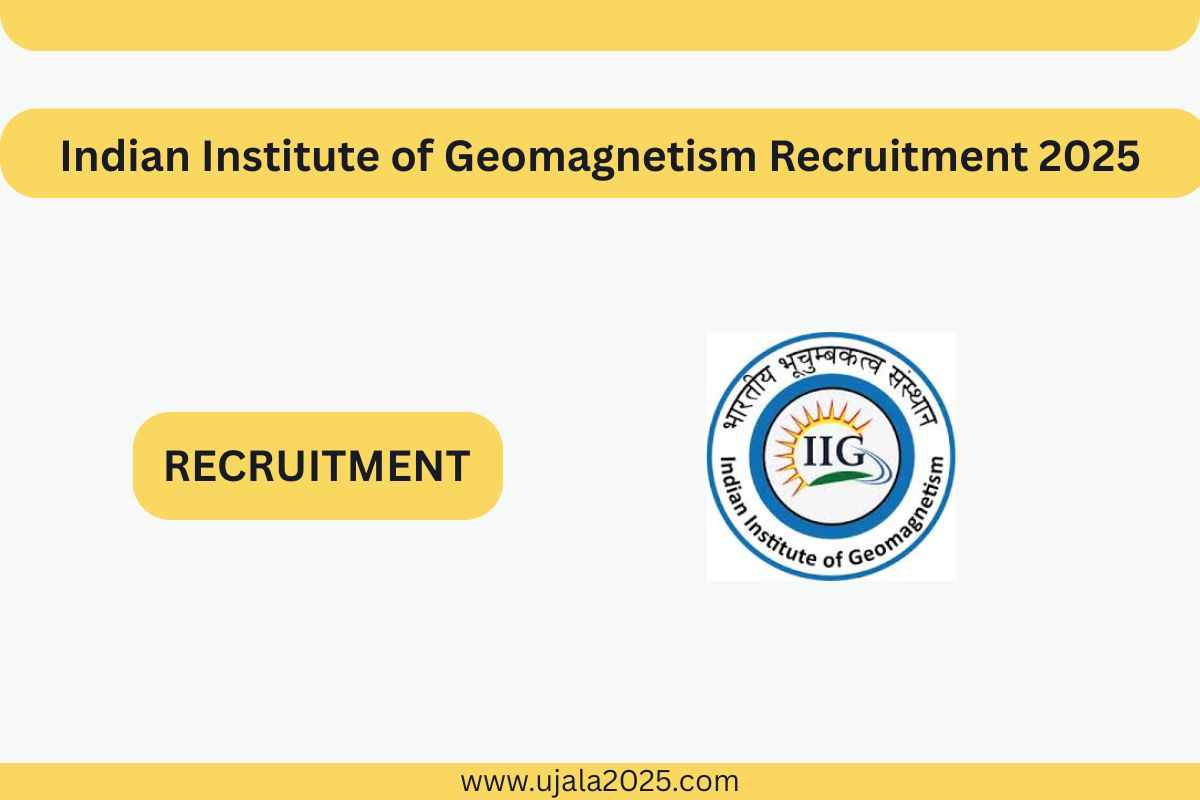 Indian Institute of Geomagnetism Recruitment 2025