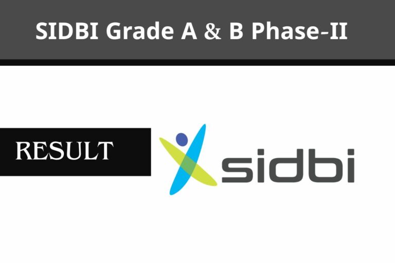 SIDBI Grade A & B Phase-II